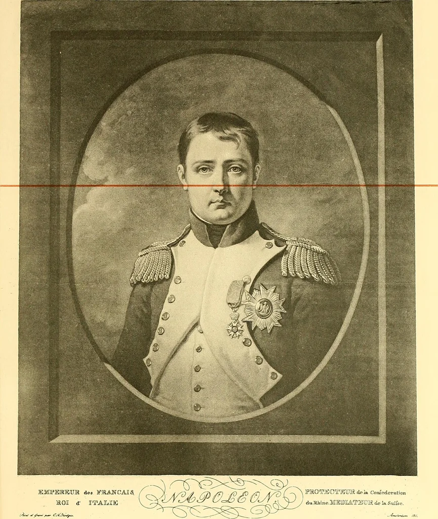 An illustration from The unequalled collection of engraved portraits of Napoleon Bonaparte and his family and marshals, belonging to Hon. James T.Mitchell .., 1908, leaf 12