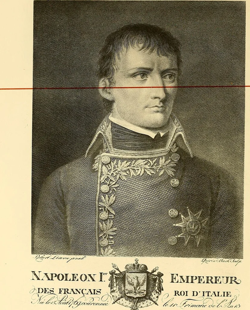An illustration from The unequalled collection of engraved portraits of Napoleon Bonaparte and his family and marshals, belonging to Hon. James T.Mitchell .., 1908, leaf 45