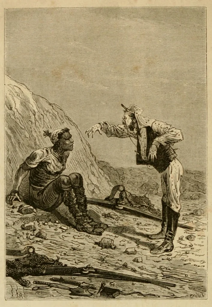 An illustration from Une ville flottante ; Les forceurs de blocus ; Aventures de 3 russes et de 3 anglais, 1872, leaf 366