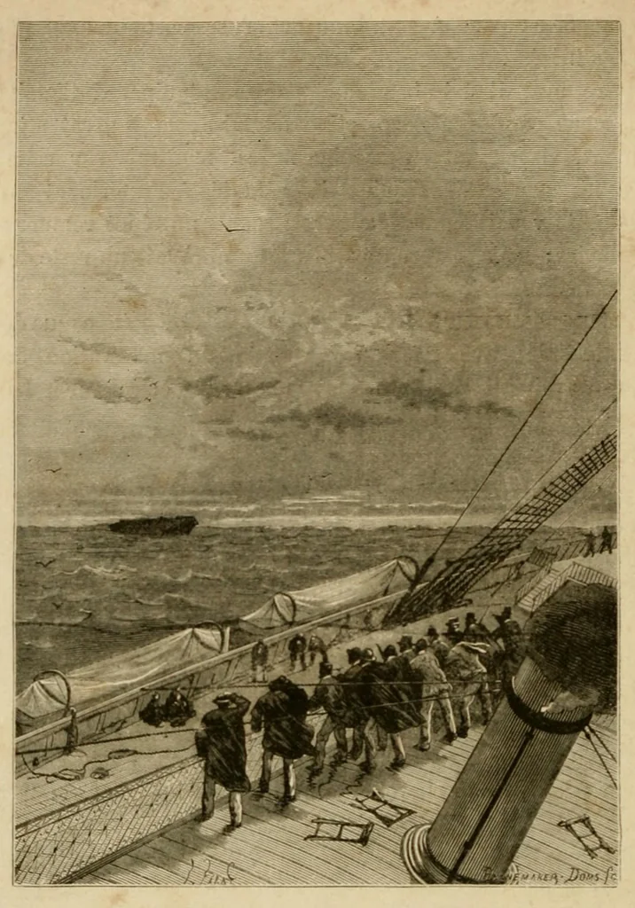 An illustration from Une ville flottante ; Les forceurs de blocus ; Aventures de 3 russes et de 3 anglais, 1872, leaf 44