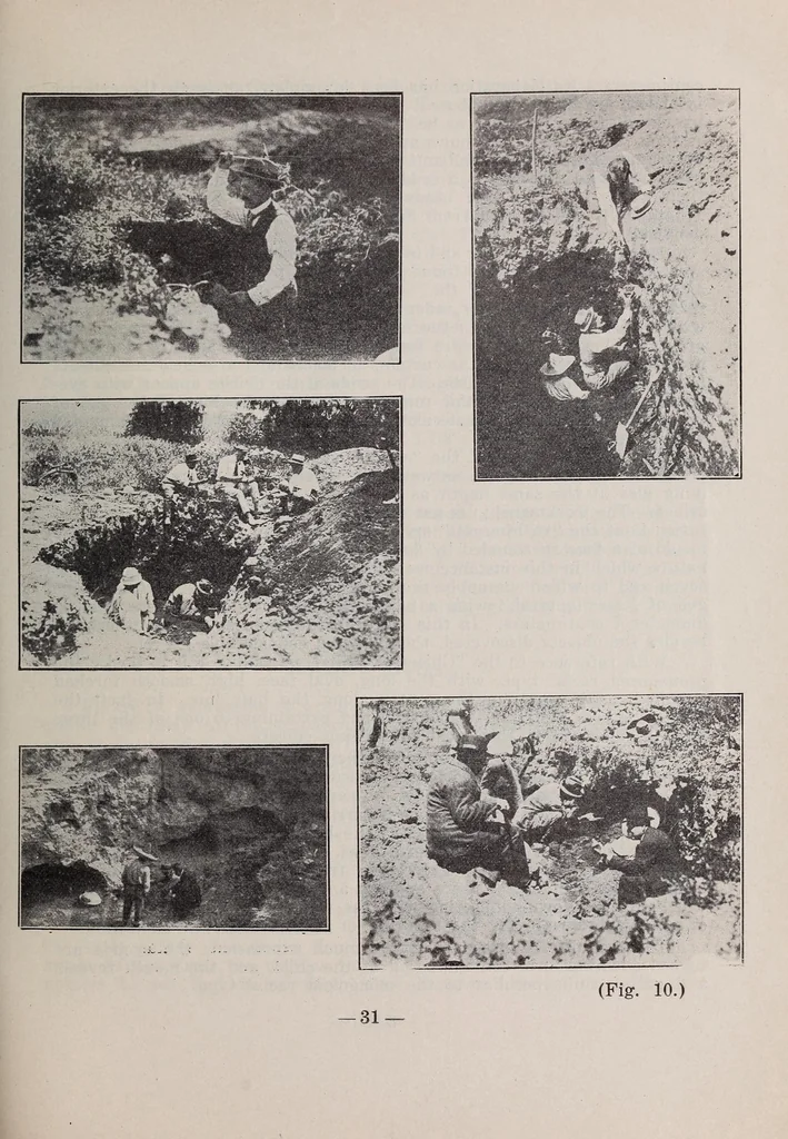An illustration from Un gran descubrimiento arqueológico : los tecpaneca en el Valle de México, 1920, leaf 33