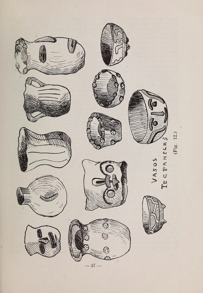An illustration from Un gran descubrimiento arqueológico : los tecpaneca en el Valle de México, 1920, leaf 39