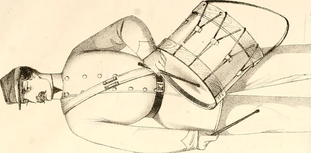 An illustration from Uniform and dress of the army of the Confederate States, 1861, leaf 28