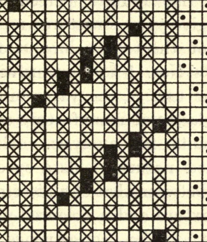 An illustration from Union textile fabrication, with numerous original diagrams, sectional drawings, and photographic re-productions of spun and woven specimens in the text, 1920, leaf 127