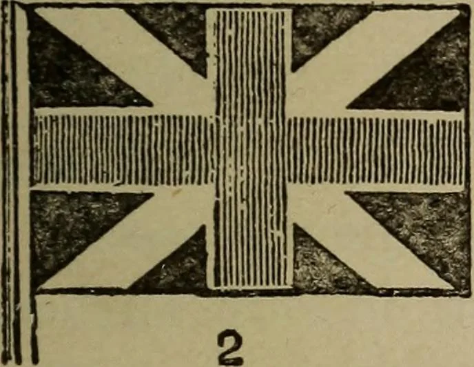 An illustration from The United States flag : its history, symbolism and regulations for display, 1917, leaf 6