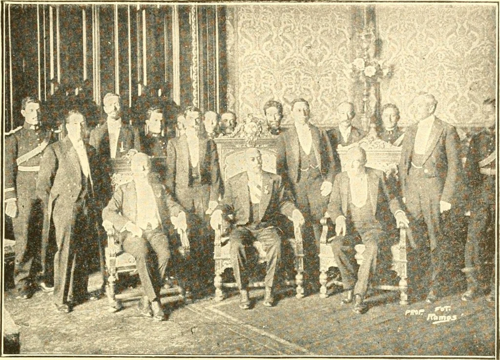 An illustration from The United States in prophecy; our country, its past, present, and future, and what the Scriptures say of it, 1914, leaf 482