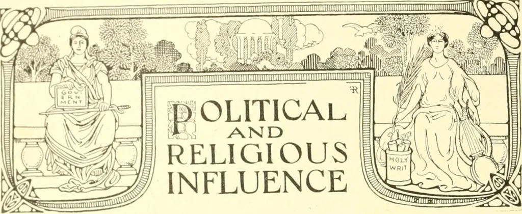 An illustration from The United States in prophecy; our country, its past, present, and future, and what the Scriptures say of it, 1914, leaf 63