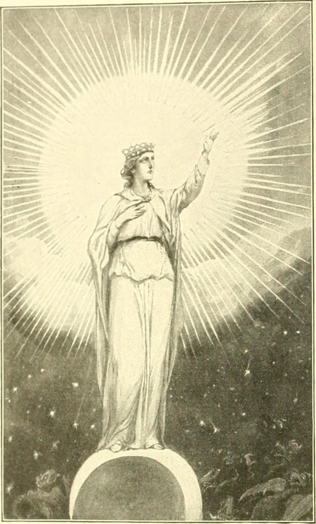 An illustration from The United States in prophecy; our country, its past, present, and future, and what the Scriptures say of it, 1914, leaf 95