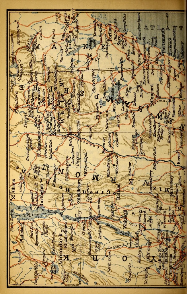 An illustration from The United States, with an excursion into Mexico. Handbook for travellers, 1899, leaf 184
