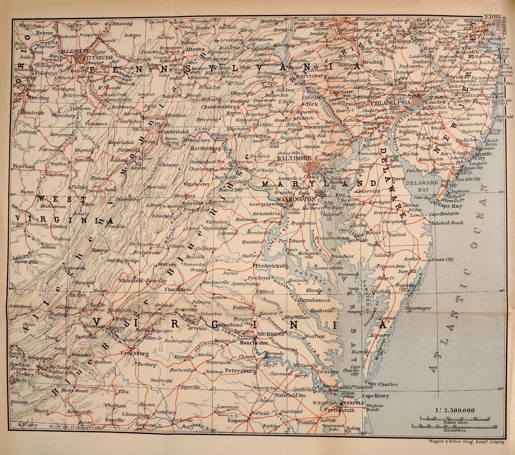 An illustration from The United States, with an excursion into Mexico. Handbook for travellers, 1899, leaf 398