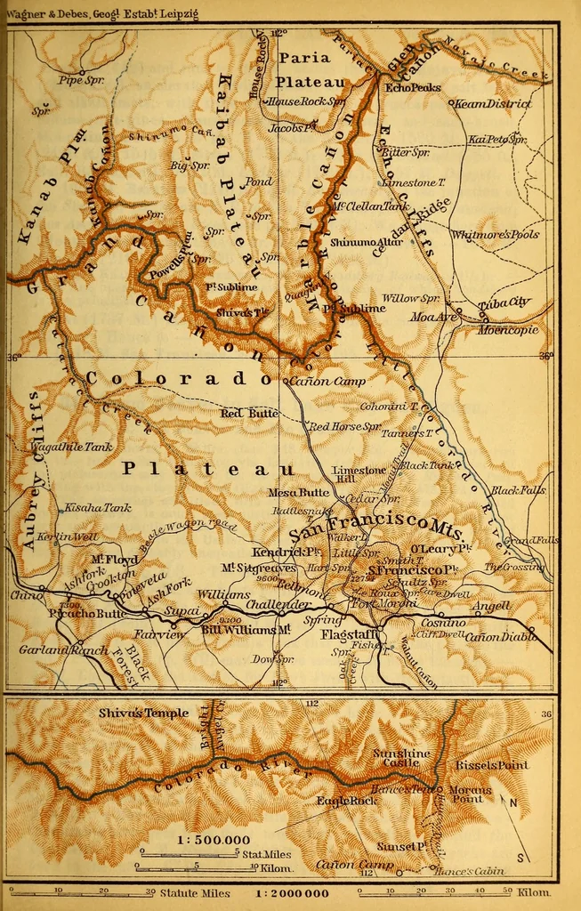 An illustration from The United States, with an excursion into Mexico. Handbook for travellers, 1899, leaf 711