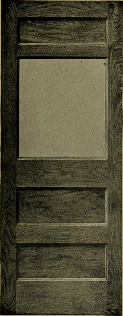 An illustration from Universal design book : containing official list prices of sash, doors and blinds ... official list prices of head, corner and base blocks ... official moulding book ... official list: window glass .., 1908, leaf 100