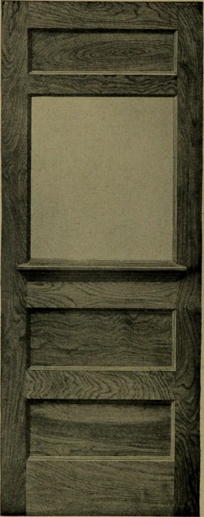An illustration from Universal design book : containing official list prices of sash, doors and blinds ... official list prices of head, corner and base blocks ... official moulding book ... official list: window glass .., 1908, leaf 101
