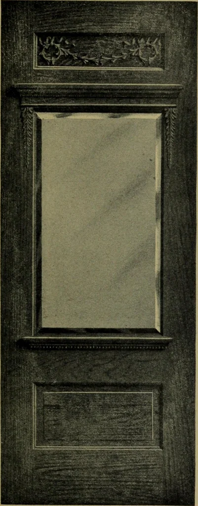An illustration from Universal design book : containing official list prices of sash, doors and blinds ... official list prices of head, corner and base blocks ... official moulding book ... official list: window glass .., 1908, leaf 102