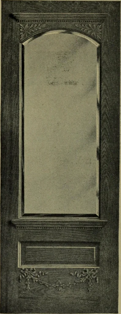 An illustration from Universal design book : containing official list prices of sash, doors and blinds ... official list prices of head, corner and base blocks ... official moulding book ... official list: window glass .., 1908, leaf 102
