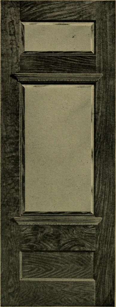 An illustration from Universal design book : containing official list prices of sash, doors and blinds ... official list prices of head, corner and base blocks ... official moulding book ... official list: window glass .., 1908, leaf 103