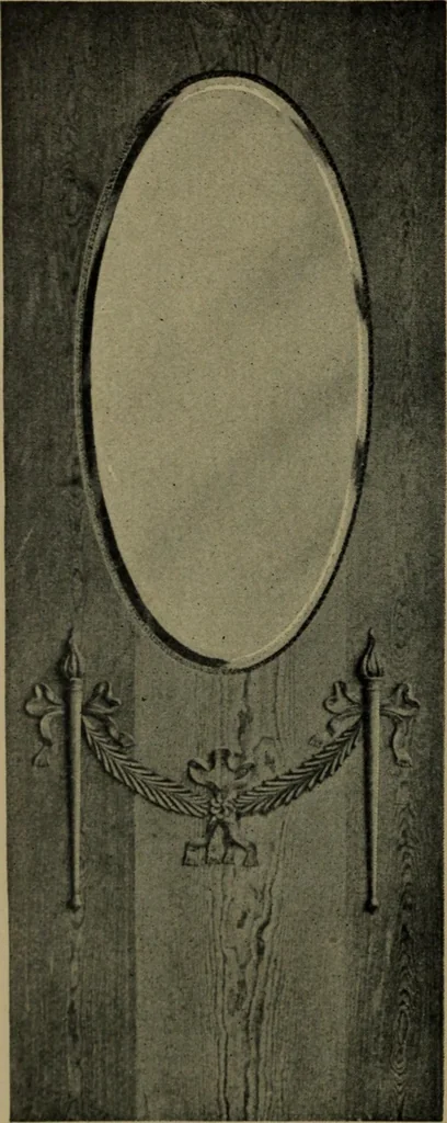 An illustration from Universal design book : containing official list prices of sash, doors and blinds ... official list prices of head, corner and base blocks ... official moulding book ... official list: window glass .., 1908, leaf 107