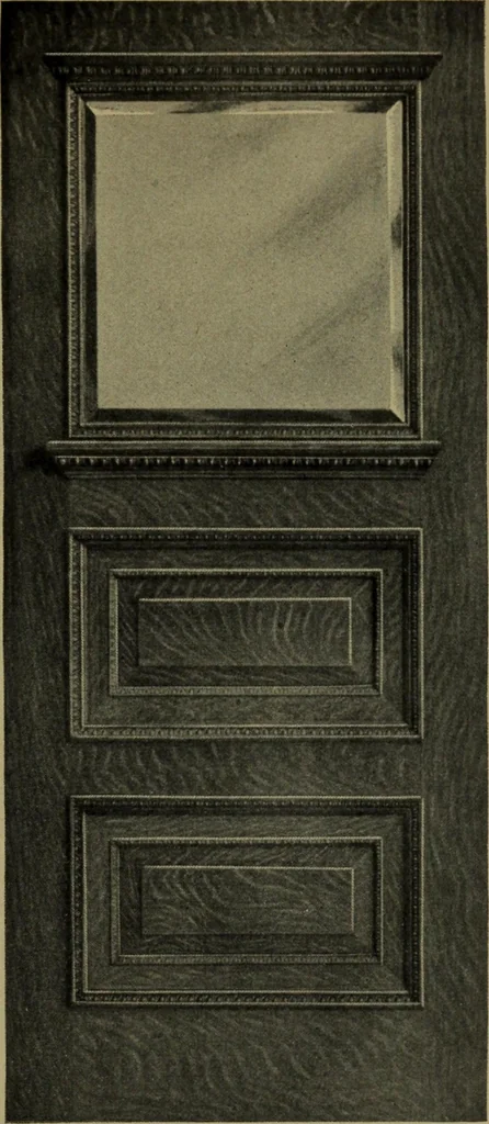An illustration from Universal design book : containing official list prices of sash, doors and blinds ... official list prices of head, corner and base blocks ... official moulding book ... official list: window glass .., 1908, leaf 110