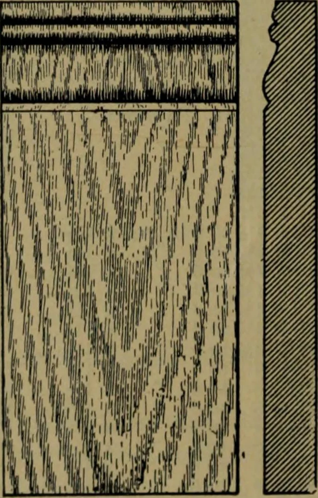An illustration from Universal design book : containing official list prices of sash, doors and blinds ... official list prices of head, corner and base blocks ... official moulding book ... official list: window glass .., 1908, leaf 115