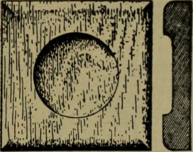 An illustration from Universal design book : containing official list prices of sash, doors and blinds ... official list prices of head, corner and base blocks ... official moulding book ... official list: window glass .., 1908, leaf 116