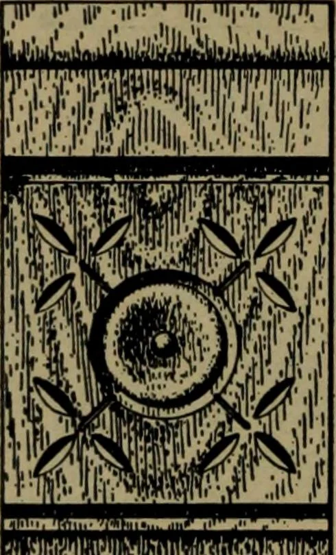 An illustration from Universal design book : containing official list prices of sash, doors and blinds ... official list prices of head, corner and base blocks ... official moulding book ... official list: window glass .., 1908, leaf 117