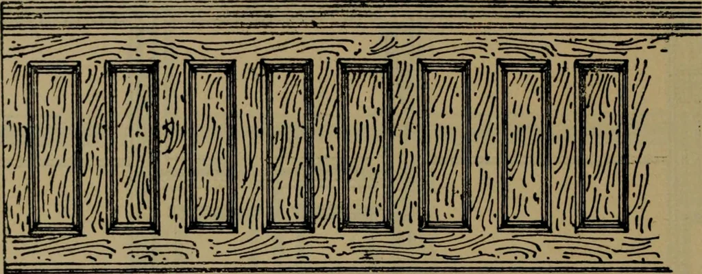 An illustration from Universal design book : containing official list prices of sash, doors and blinds ... official list prices of head, corner and base blocks ... official moulding book ... official list: window glass .., 1908, leaf 125