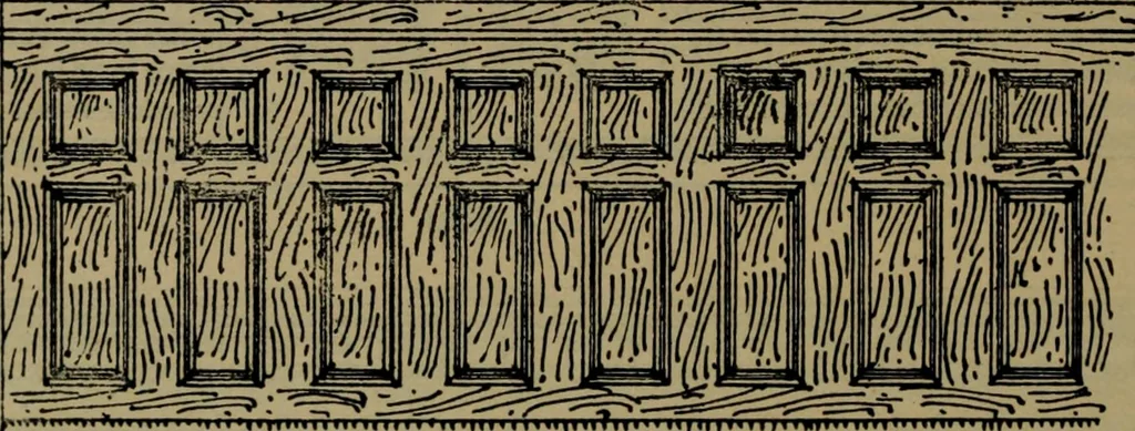 An illustration from Universal design book : containing official list prices of sash, doors and blinds ... official list prices of head, corner and base blocks ... official moulding book ... official list: window glass .., 1908, leaf 125