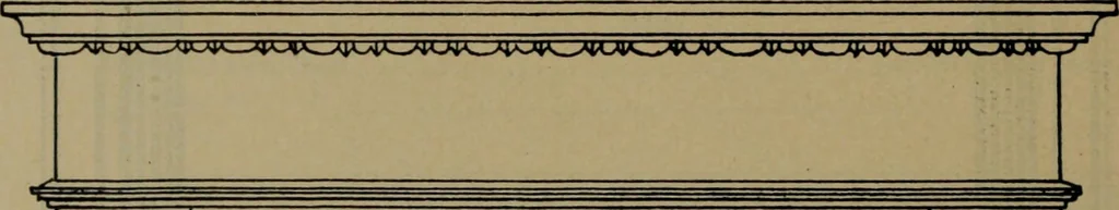 An illustration from Universal design book : containing official list prices of sash, doors and blinds ... official list prices of head, corner and base blocks ... official moulding book ... official list: window glass .., 1908, leaf 127