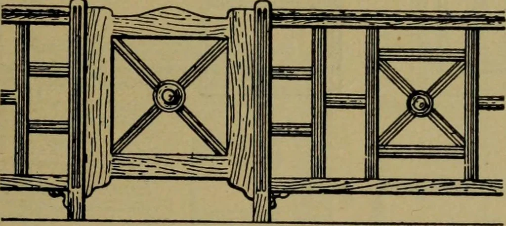 An illustration from Universal design book : containing official list prices of sash, doors and blinds ... official list prices of head, corner and base blocks ... official moulding book ... official list: window glass .., 1908, leaf 130