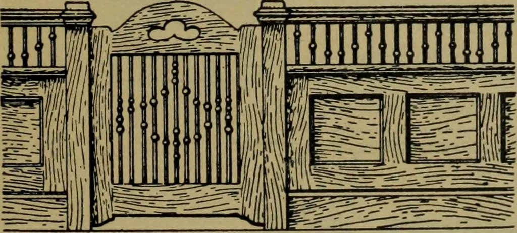 An illustration from Universal design book : containing official list prices of sash, doors and blinds ... official list prices of head, corner and base blocks ... official moulding book ... official list: window glass .., 1908, leaf 130