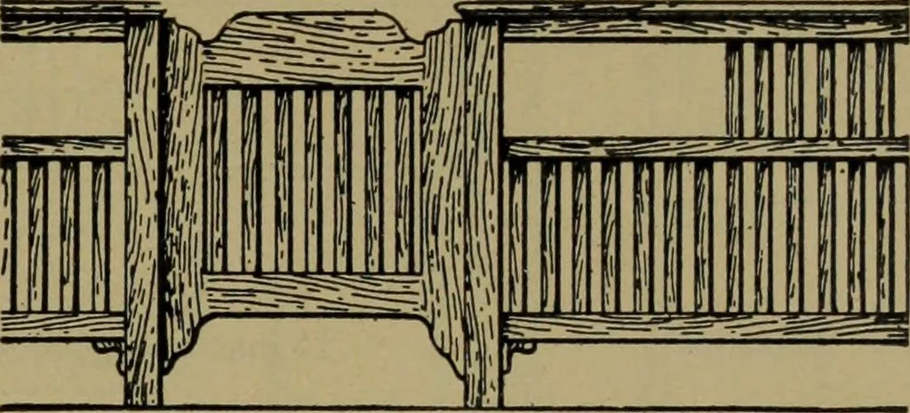 An illustration from Universal design book : containing official list prices of sash, doors and blinds ... official list prices of head, corner and base blocks ... official moulding book ... official list: window glass .., 1908, leaf 130