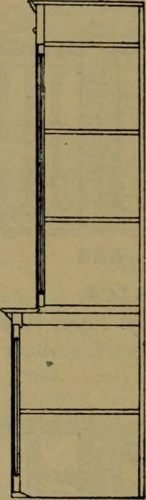 An illustration from Universal design book : containing official list prices of sash, doors and blinds ... official list prices of head, corner and base blocks ... official moulding book ... official list: window glass .., 1908, leaf 131