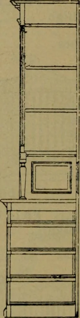 An illustration from Universal design book : containing official list prices of sash, doors and blinds ... official list prices of head, corner and base blocks ... official moulding book ... official list: window glass .., 1908, leaf 131