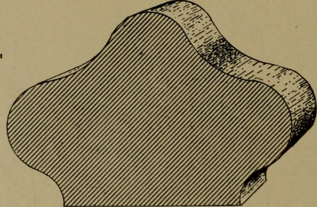 An illustration from Universal design book : containing official list prices of sash, doors and blinds ... official list prices of head, corner and base blocks ... official moulding book ... official list: window glass .., 1908, leaf 143