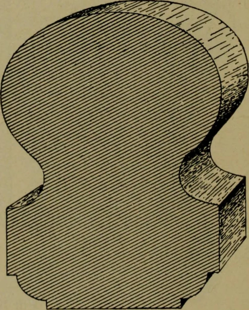 An illustration from Universal design book : containing official list prices of sash, doors and blinds ... official list prices of head, corner and base blocks ... official moulding book ... official list: window glass .., 1908, leaf 145