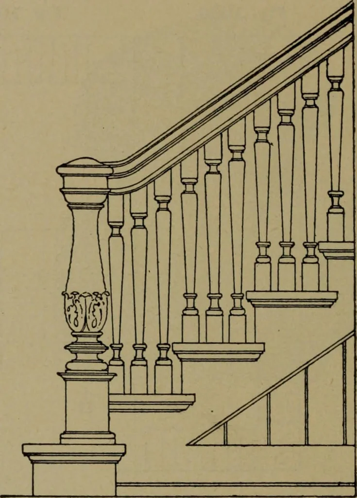 An illustration from Universal design book : containing official list prices of sash, doors and blinds ... official list prices of head, corner and base blocks ... official moulding book ... official list: window glass .., 1908, leaf 147