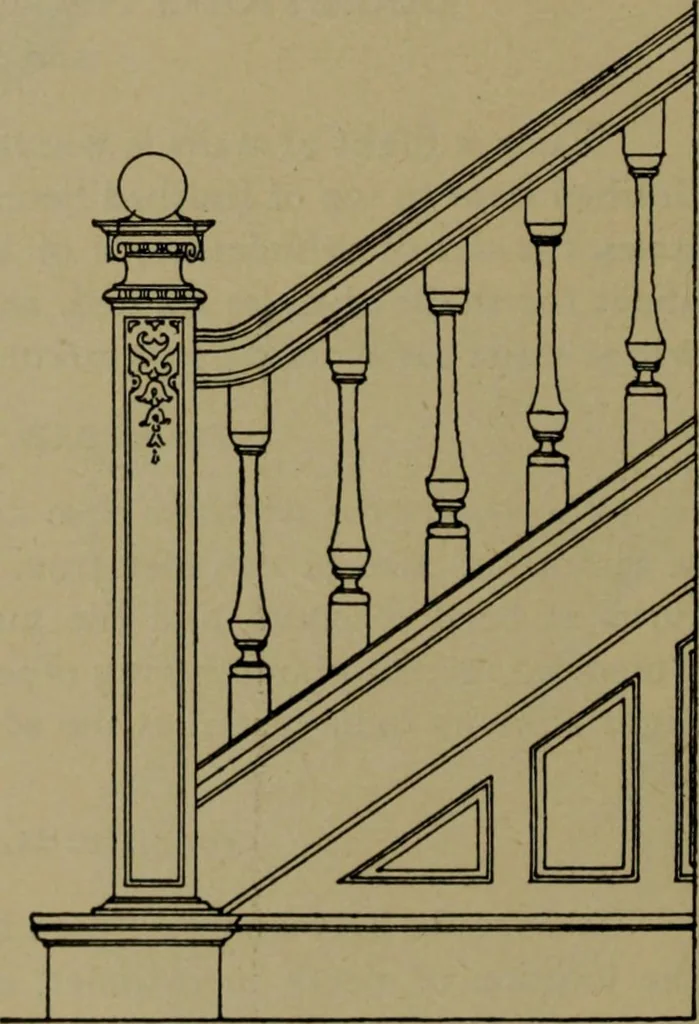 An illustration from Universal design book : containing official list prices of sash, doors and blinds ... official list prices of head, corner and base blocks ... official moulding book ... official list: window glass .., 1908, leaf 147