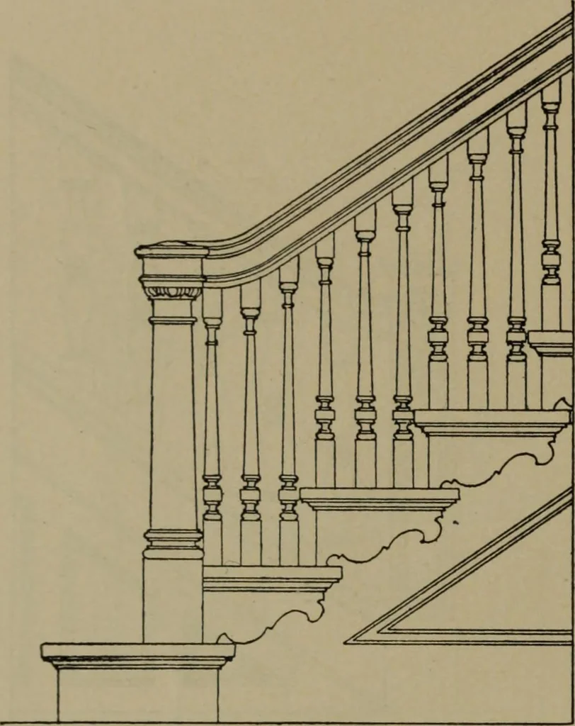 An illustration from Universal design book : containing official list prices of sash, doors and blinds ... official list prices of head, corner and base blocks ... official moulding book ... official list: window glass .., 1908, leaf 149
