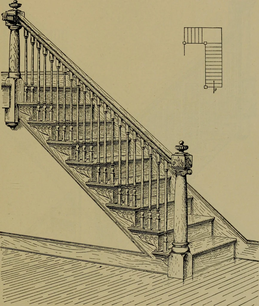 An illustration from Universal design book : containing official list prices of sash, doors and blinds ... official list prices of head, corner and base blocks ... official moulding book ... official list: window glass .., 1908, leaf 156