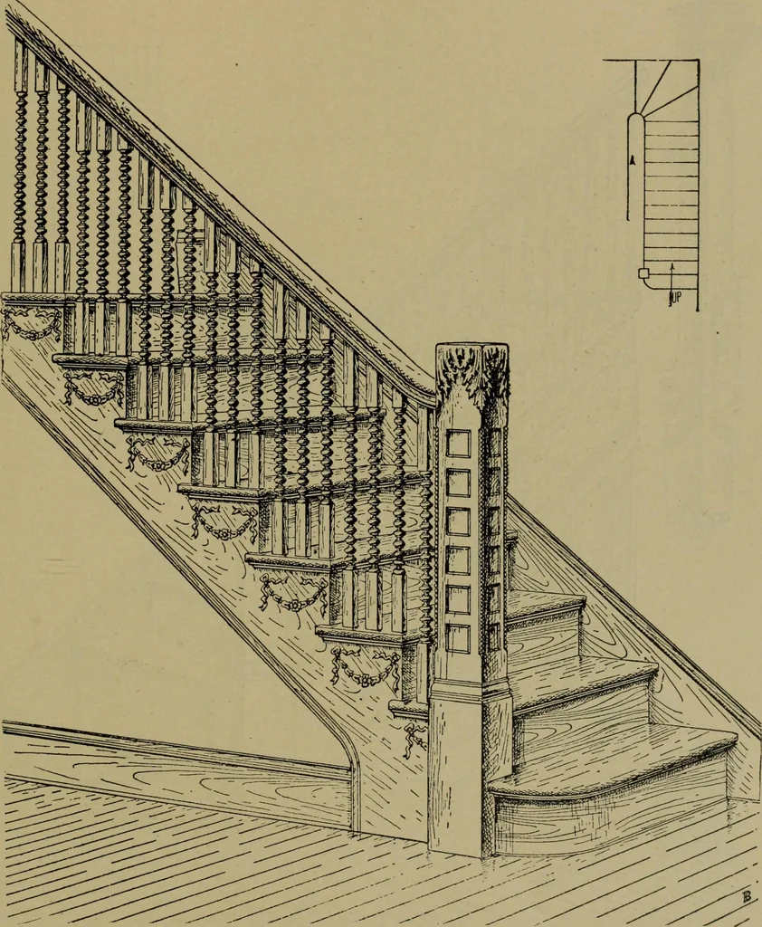 An illustration from Universal design book : containing official list prices of sash, doors and blinds ... official list prices of head, corner and base blocks ... official moulding book ... official list: window glass .., 1908, leaf 158
