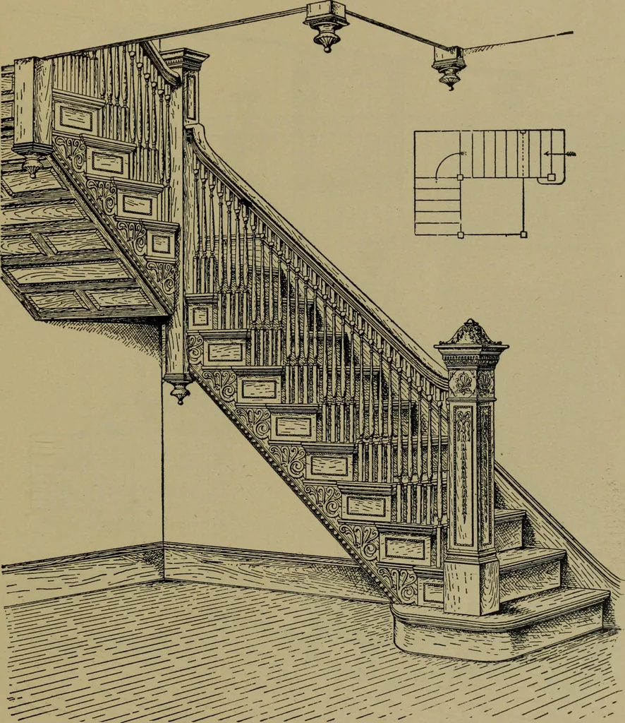 An illustration from Universal design book : containing official list prices of sash, doors and blinds ... official list prices of head, corner and base blocks ... official moulding book ... official list: window glass .., 1908, leaf 162