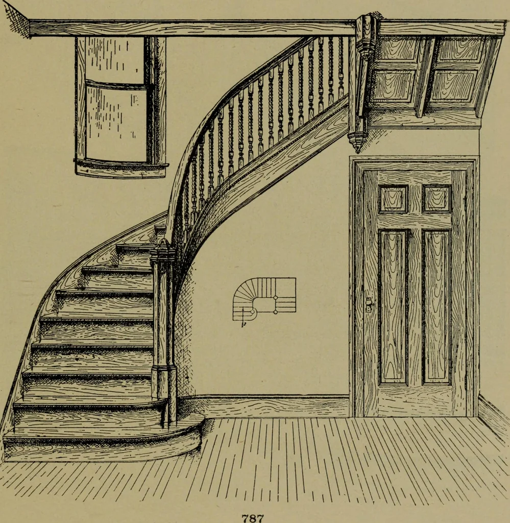 An illustration from Universal design book : containing official list prices of sash, doors and blinds ... official list prices of head, corner and base blocks ... official moulding book ... official list: window glass .., 1908, leaf 164