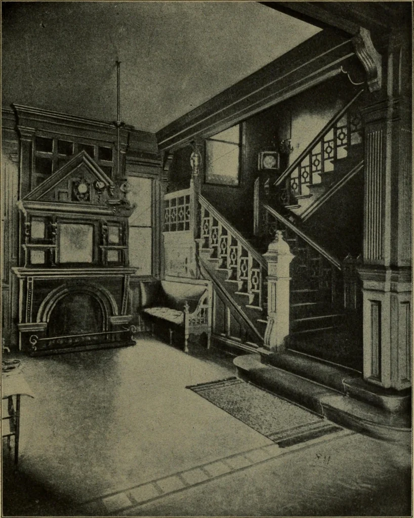 An illustration from Universal design book : containing official list prices of sash, doors and blinds ... official list prices of head, corner and base blocks ... official moulding book ... official list: window glass .., 1908, leaf 172