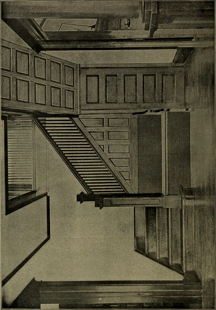 An illustration from Universal design book : containing official list prices of sash, doors and blinds ... official list prices of head, corner and base blocks ... official moulding book ... official list: window glass .., 1908, leaf 175