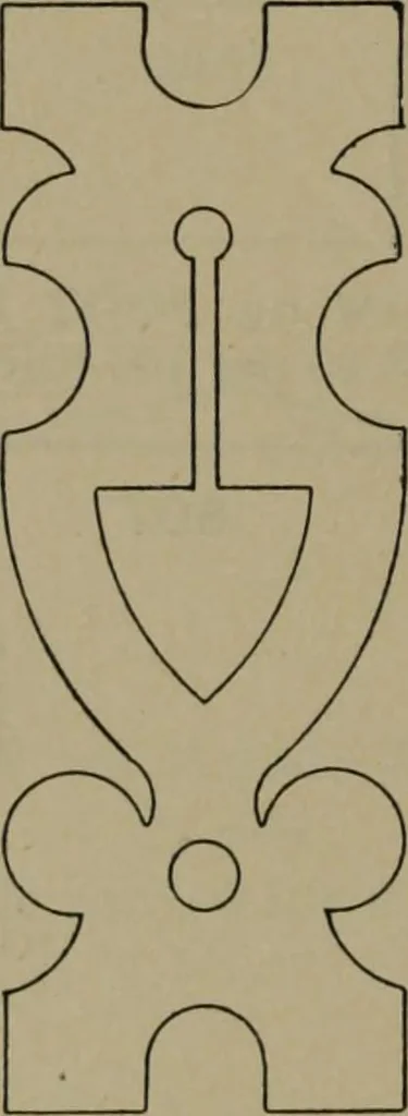 An illustration from Universal design book : containing official list prices of sash, doors and blinds ... official list prices of head, corner and base blocks ... official moulding book ... official list: window glass .., 1908, leaf 181