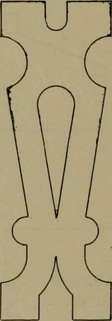 An illustration from Universal design book : containing official list prices of sash, doors and blinds ... official list prices of head, corner and base blocks ... official moulding book ... official list: window glass .., 1908, leaf 181