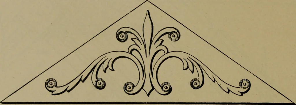 An illustration from Universal design book : containing official list prices of sash, doors and blinds ... official list prices of head, corner and base blocks ... official moulding book ... official list: window glass .., 1908, leaf 203