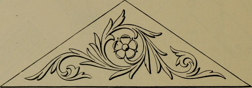 An illustration from Universal design book : containing official list prices of sash, doors and blinds ... official list prices of head, corner and base blocks ... official moulding book ... official list: window glass .., 1908, leaf 203