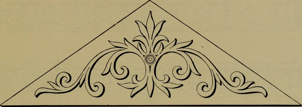 An illustration from Universal design book : containing official list prices of sash, doors and blinds ... official list prices of head, corner and base blocks ... official moulding book ... official list: window glass .., 1908, leaf 204