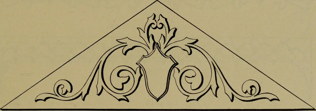 An illustration from Universal design book : containing official list prices of sash, doors and blinds ... official list prices of head, corner and base blocks ... official moulding book ... official list: window glass .., 1908, leaf 204